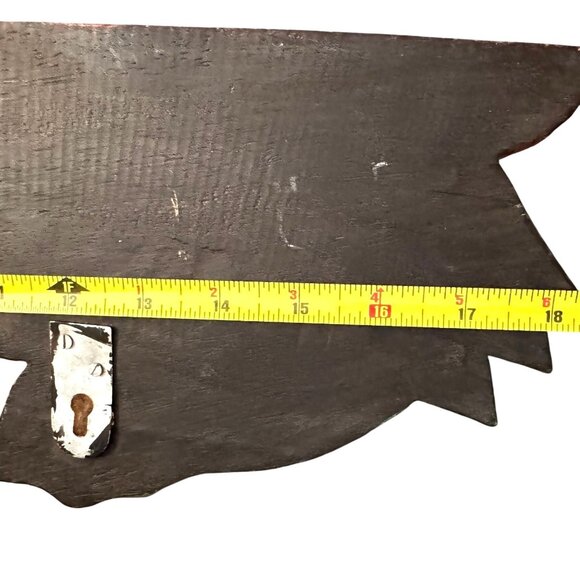 Vintage Pier 1 Handpainted Indonesia Wooden Frog 3 Peg Hook Wall Organizer - Picture 2 of 12